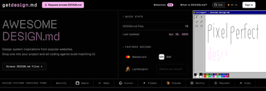 AI 개발자를 위한 디자인 시스템 라이브러리 70개 통합...getdesign.md, 코딩 에이전트 시대의 새로운 도구