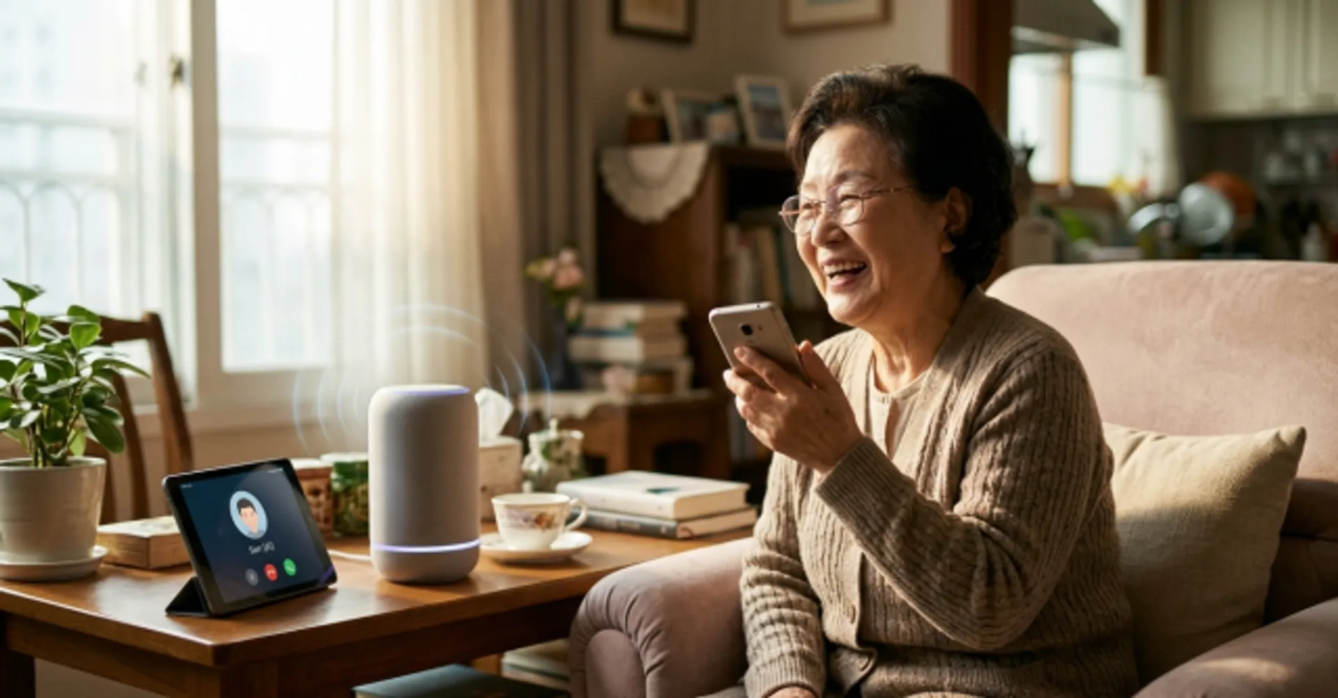 아우라보이스, 음성 합성 기반 시니어 돌봄 AI 출시...자녀 목소리 학습해 24시간 대화형 케어 서비스 제공