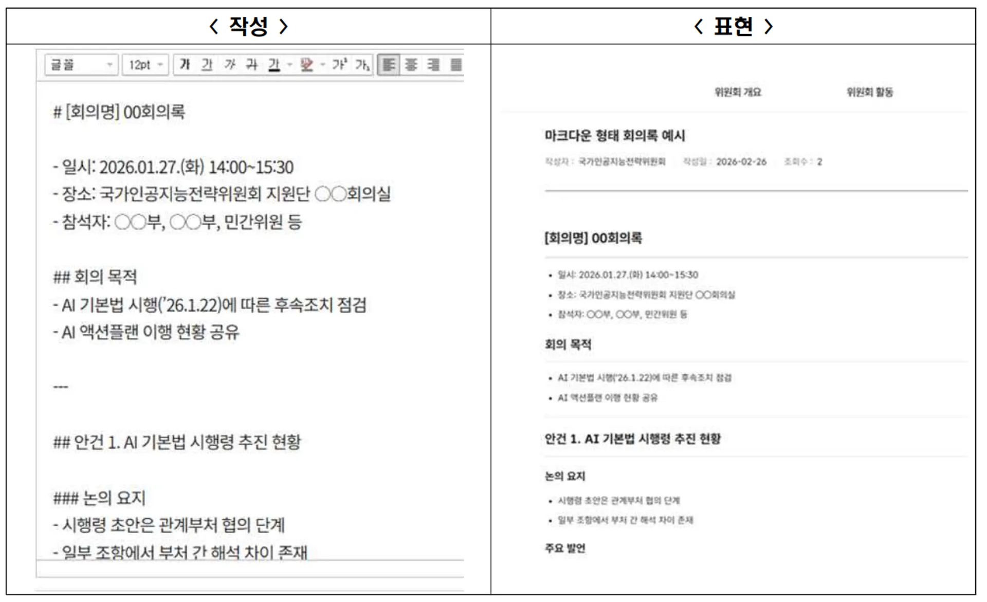 국가AI전략위, 공공 문서 마크다운 전환으로 AI 활용 기반 구축...정책 데이터 민간 개방도 추진