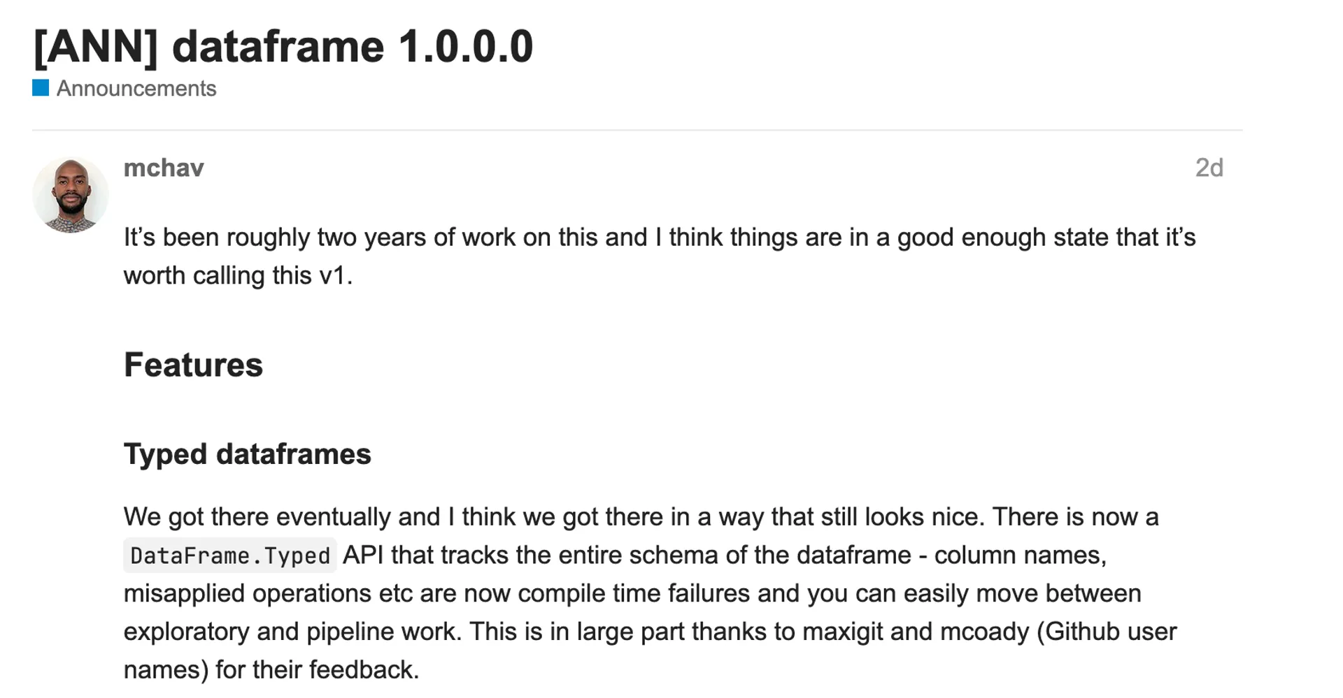 하스켈용 데이터프레임 라이브러리, 2년 만에 정식 버전 1.0 출시...타입 안전성·파이썬 연동 강화